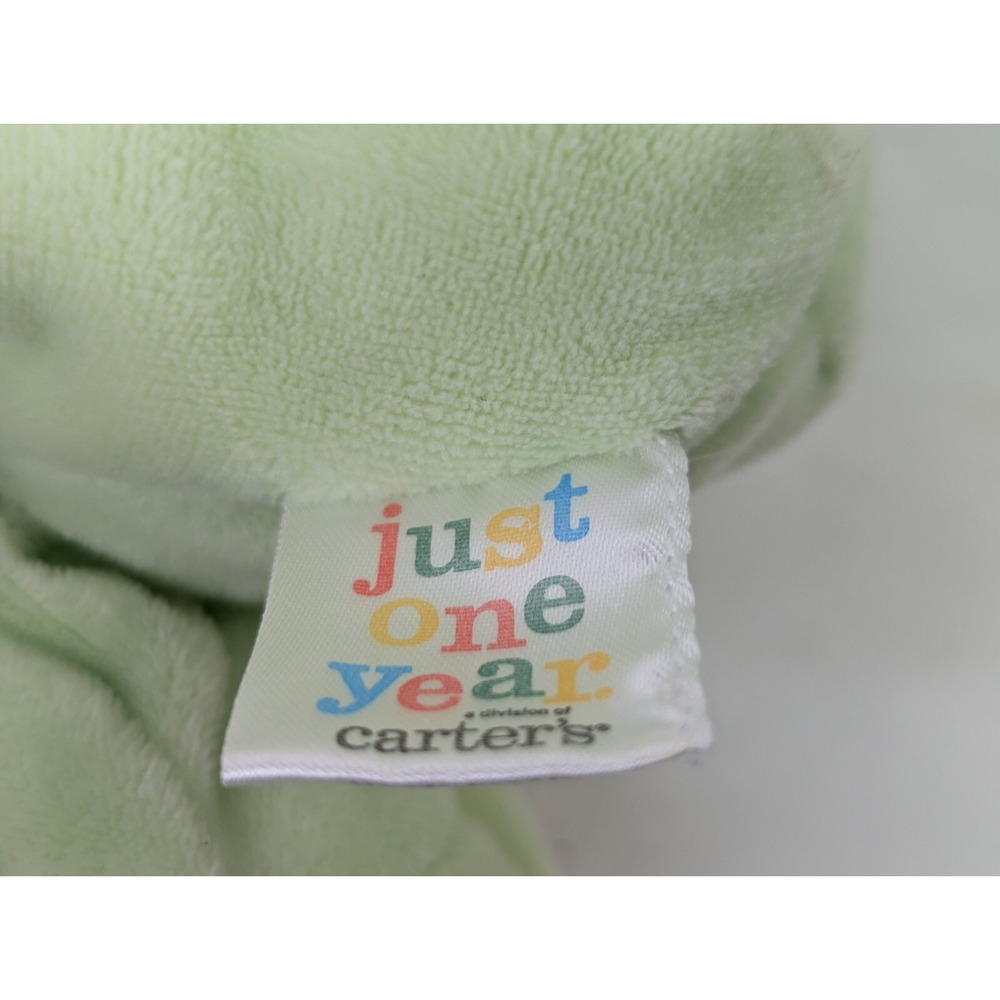 Carters Just One Year Green Frog Plush 11 Inch Kids Preferred Stuffed Animal Toy - Picture 6 of 8